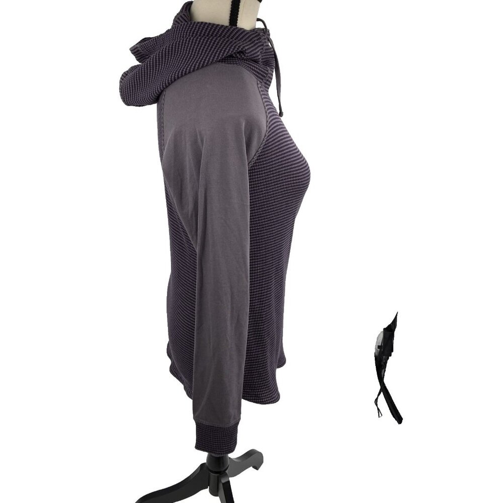 Columbia Womens Hoodie Pullover Purple Thermal Knit Cowl Neck Active Top M - Picture 4 of 7